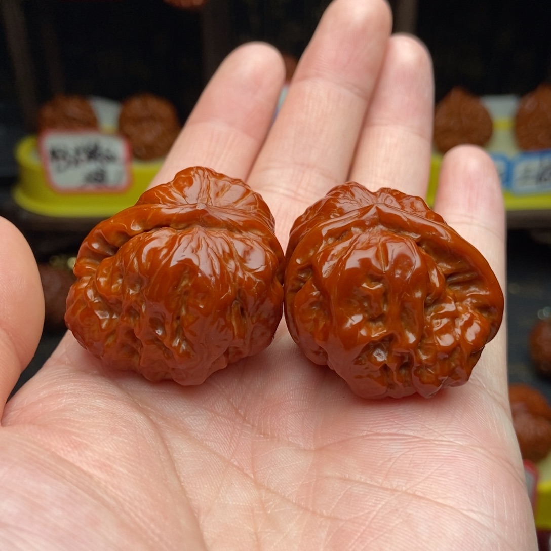 文玩核桃吊坠36蛤蟆头一帆风顺