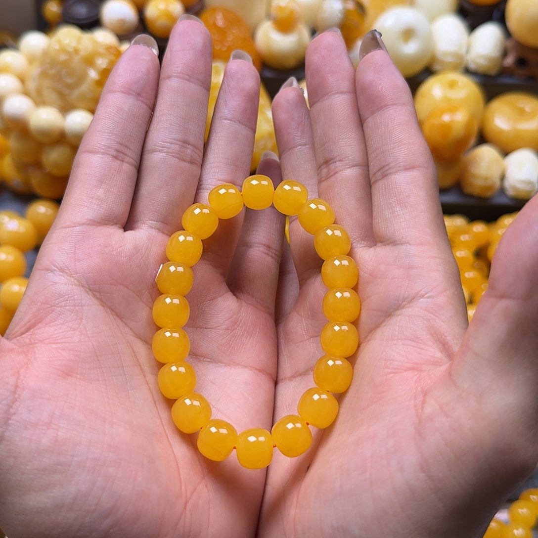 未镶嵌蜜蜡珠宝奇石同料11mm