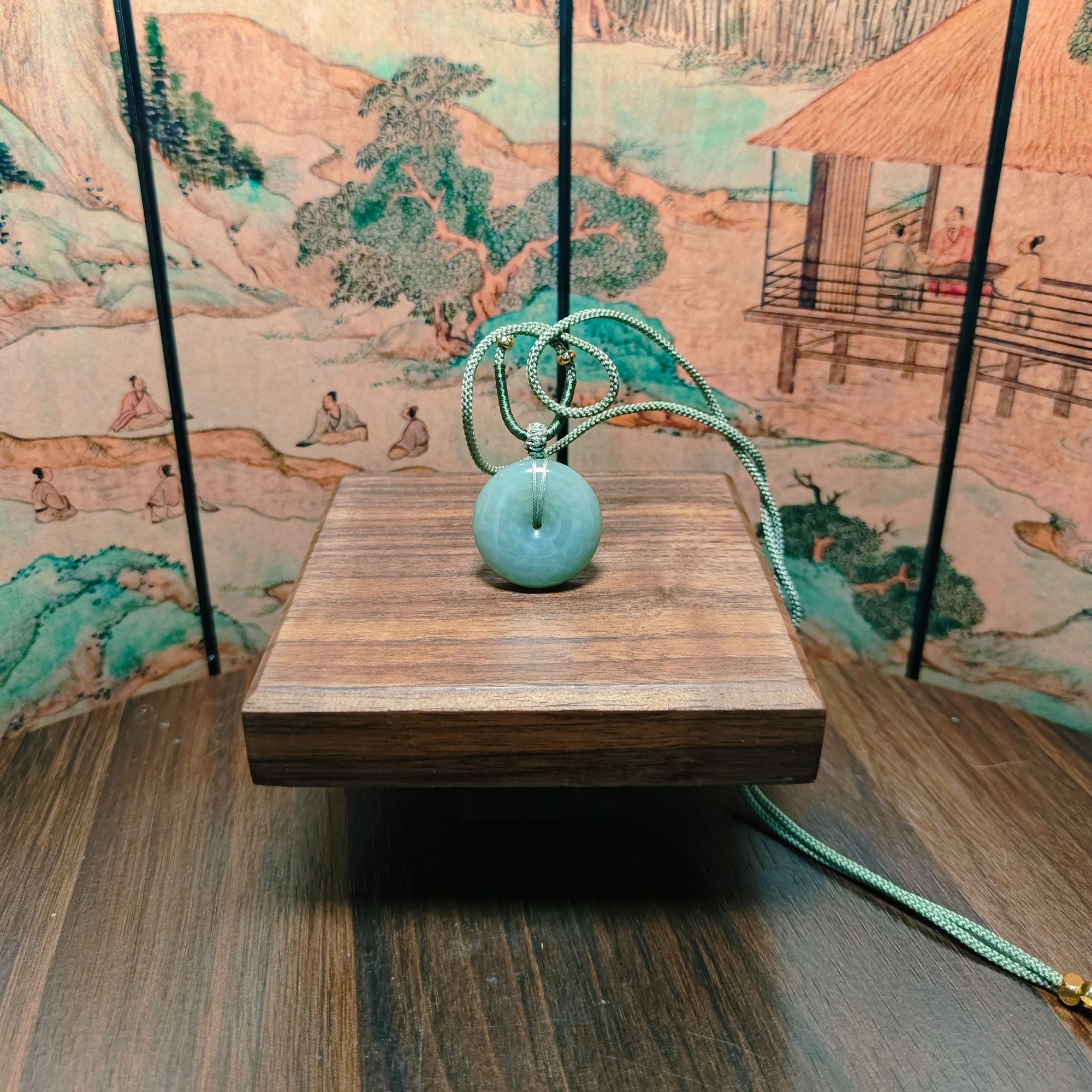 F和田玉平安扣吊坠0314