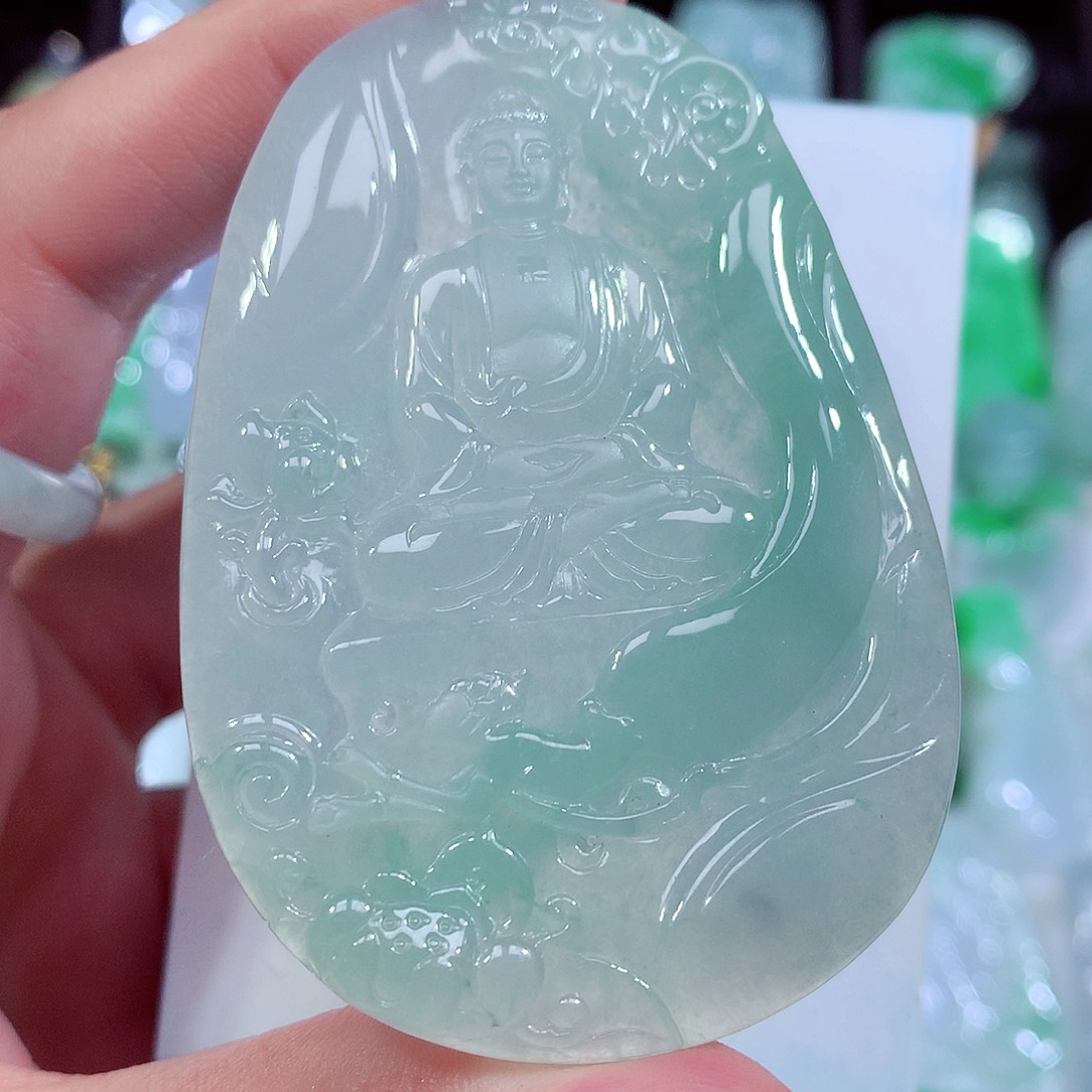 颈饰未镶嵌翡翠缅甸翡翠