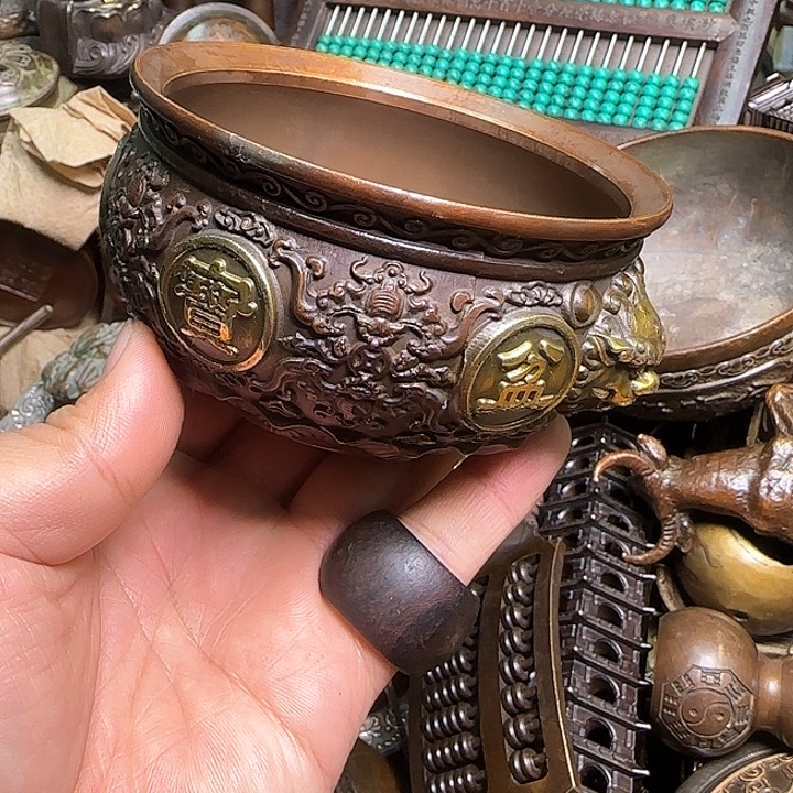 铜器办公室茶室摆件