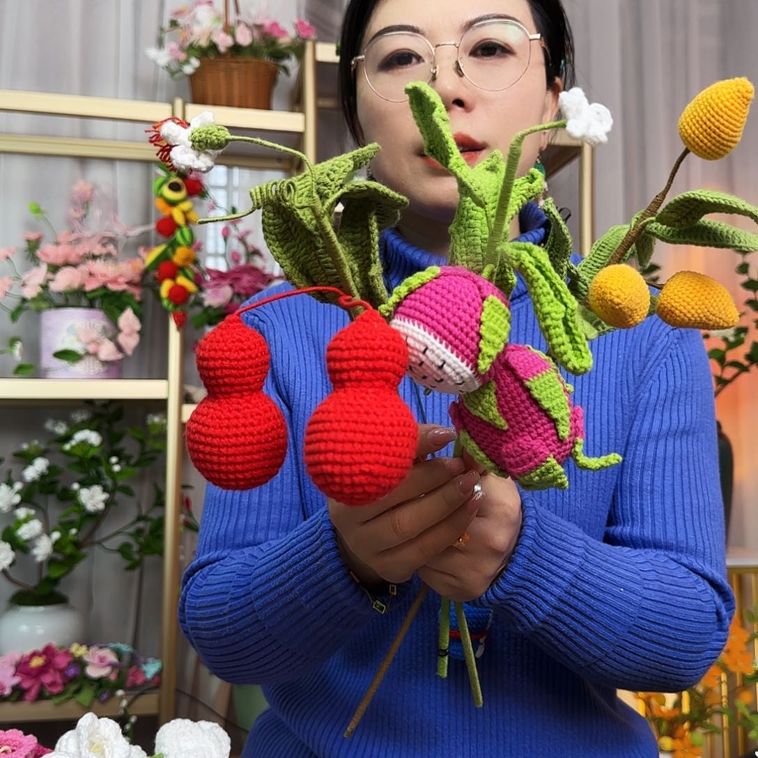 手工钩织设计水果