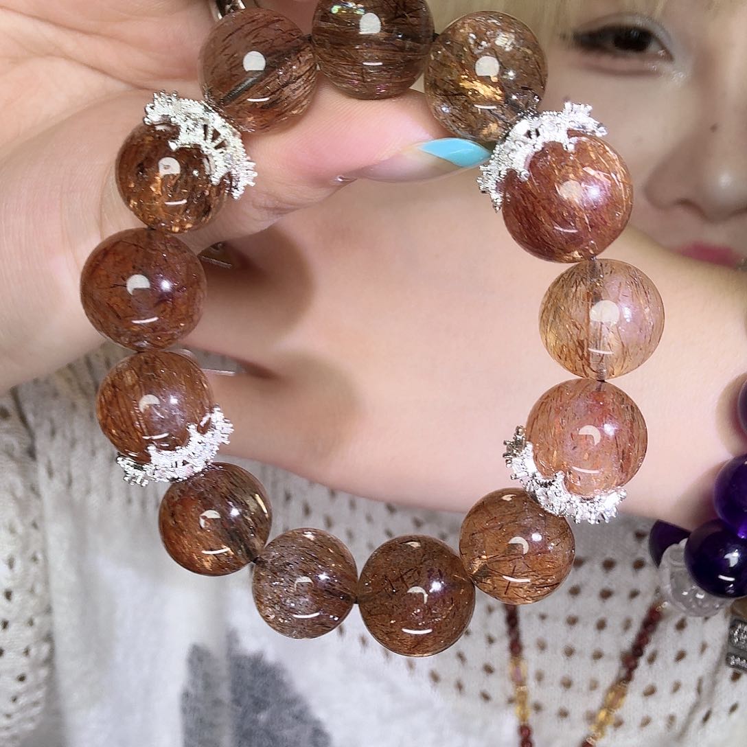 水晶手链合金黑糖12