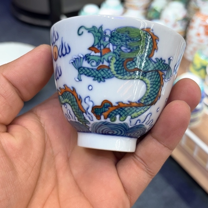 纯手绘精品盖碗杯