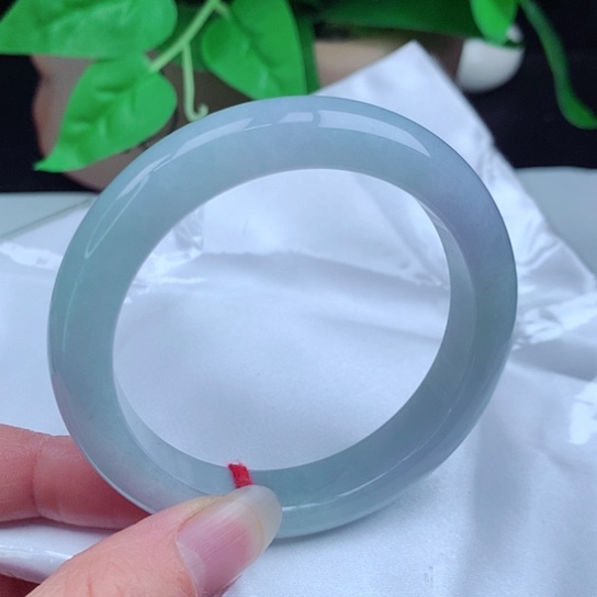 翡翠手镯未镶嵌正圈56 冰蓝紫