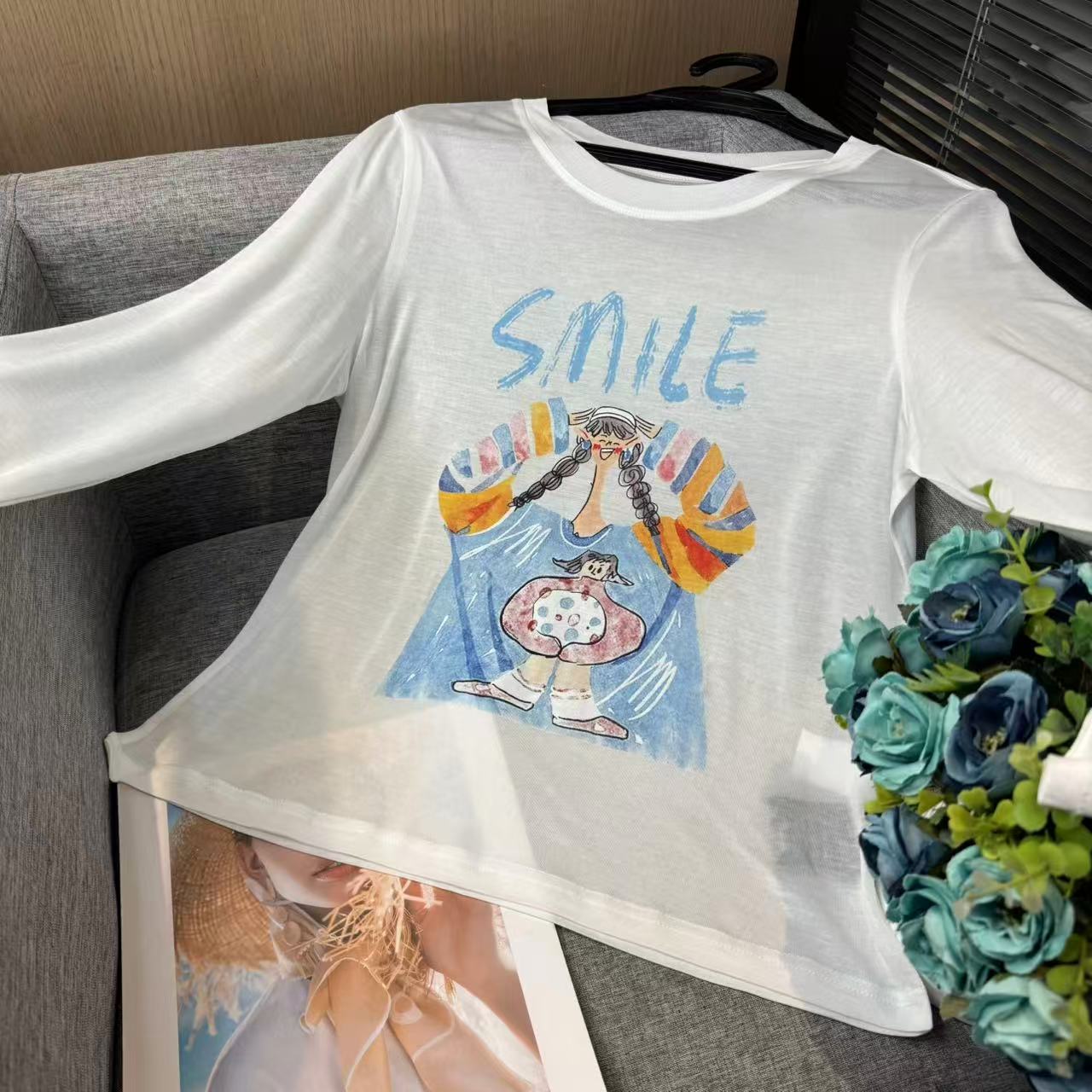 新款百搭轻奢长袖防晒上衣女G50297