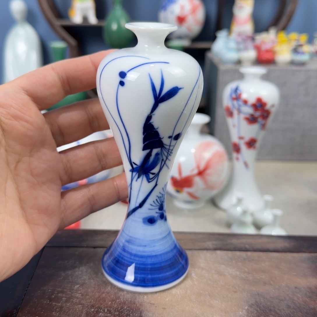 陶瓷手工小花器摆件