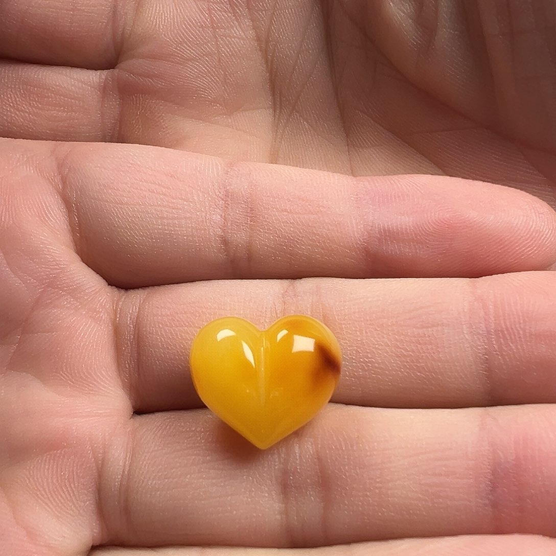 蜜蜡颈饰未镶嵌屁桃提溜（打孔不退换）