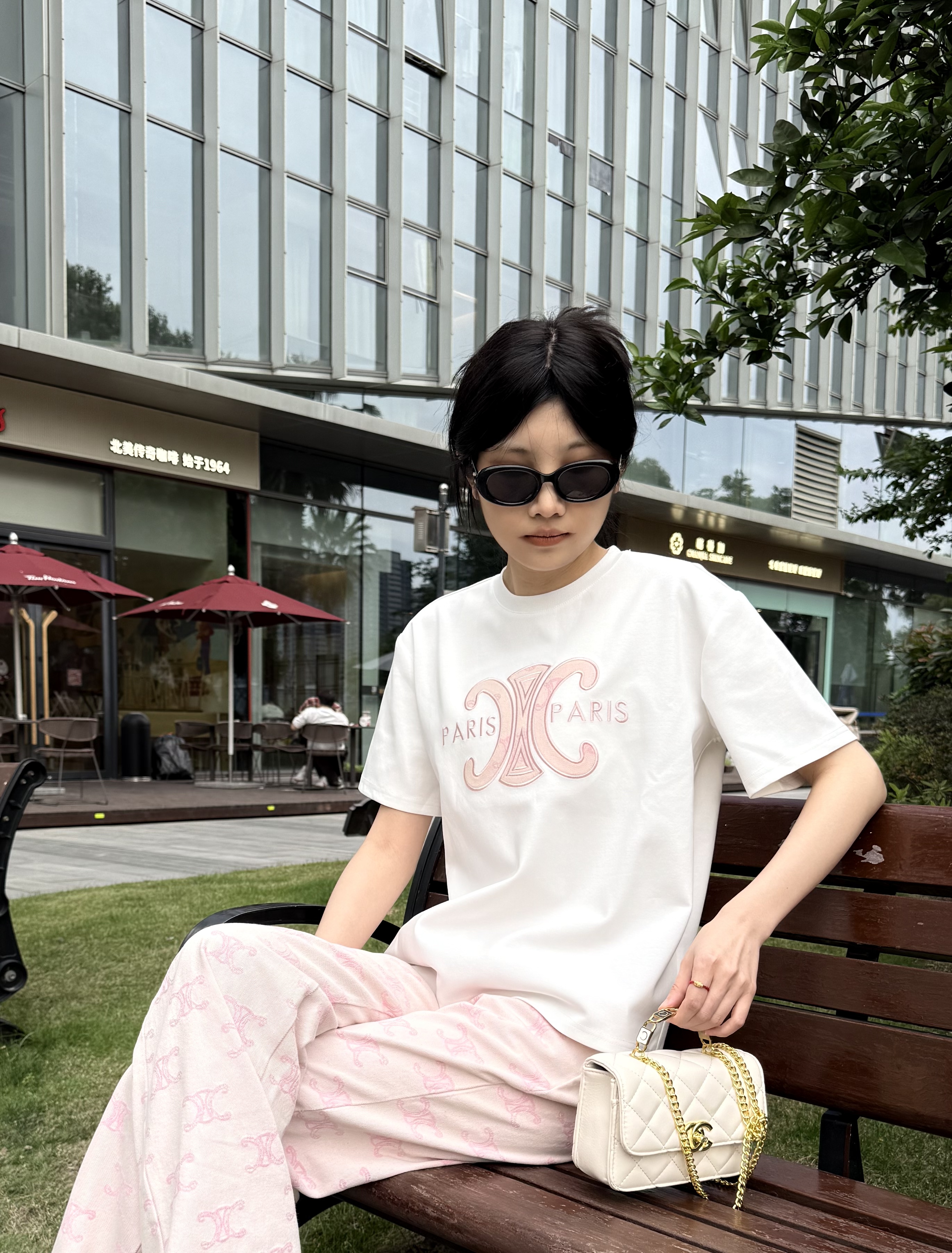 夏季刺绣Logo时尚T恤-XZ-[绮梦]