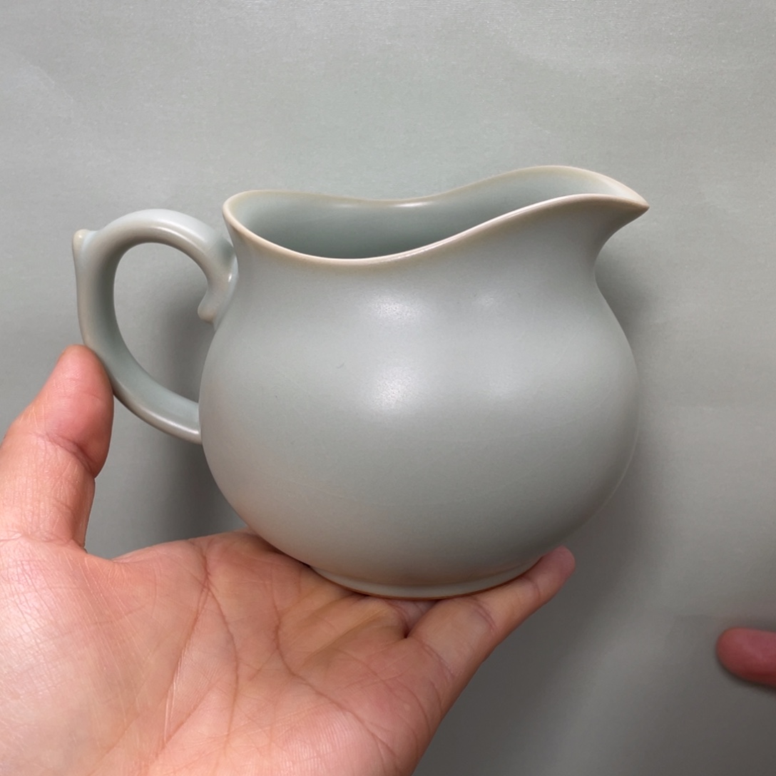 杯子瓷周泽堂天青酌月茶海