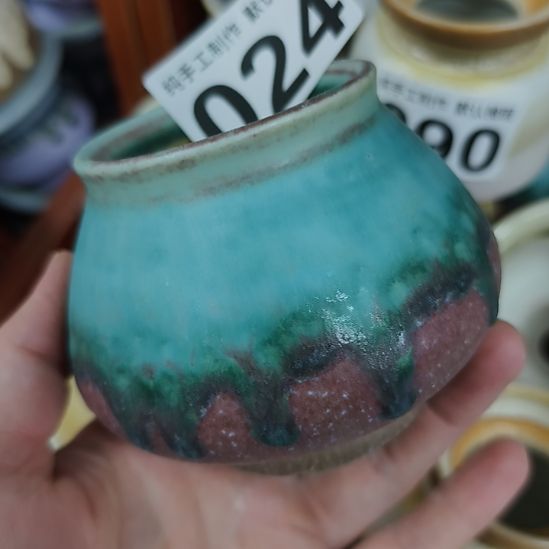 景德镇手工高温陶瓷：内5.5口高7.5