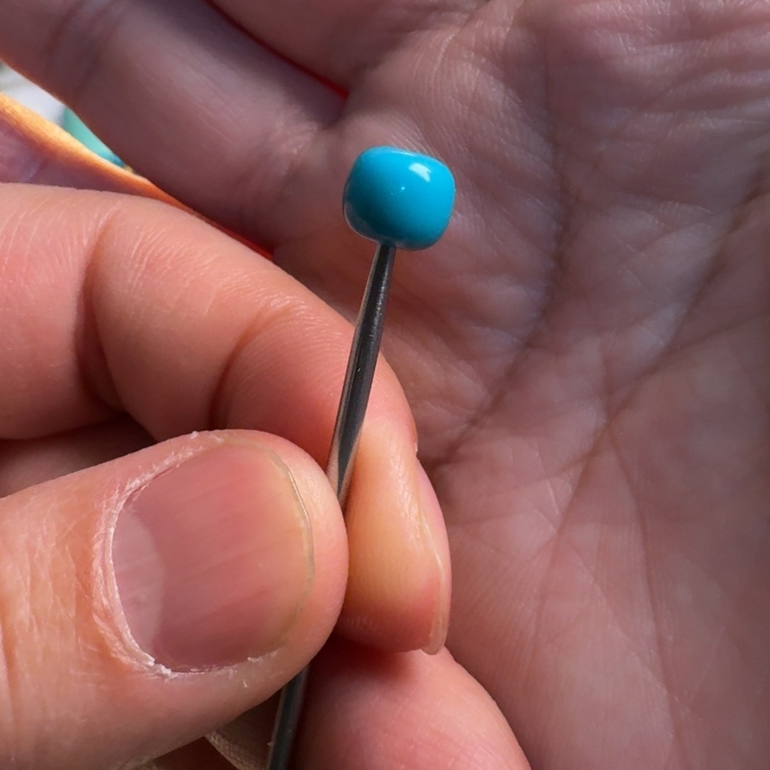 绿松石单珠未镶嵌7.5m m