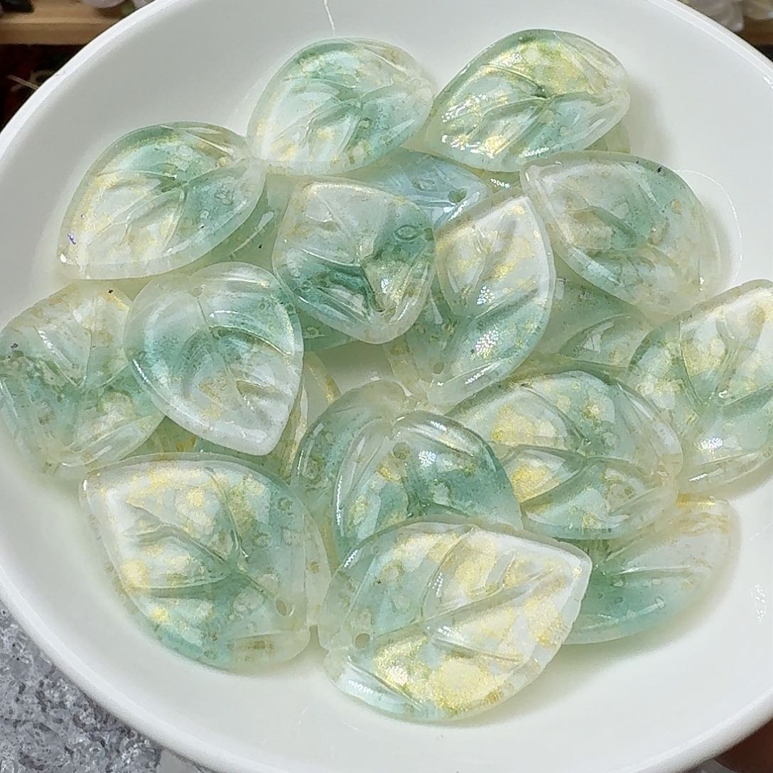 玻璃7号大号山茶叶五十个 