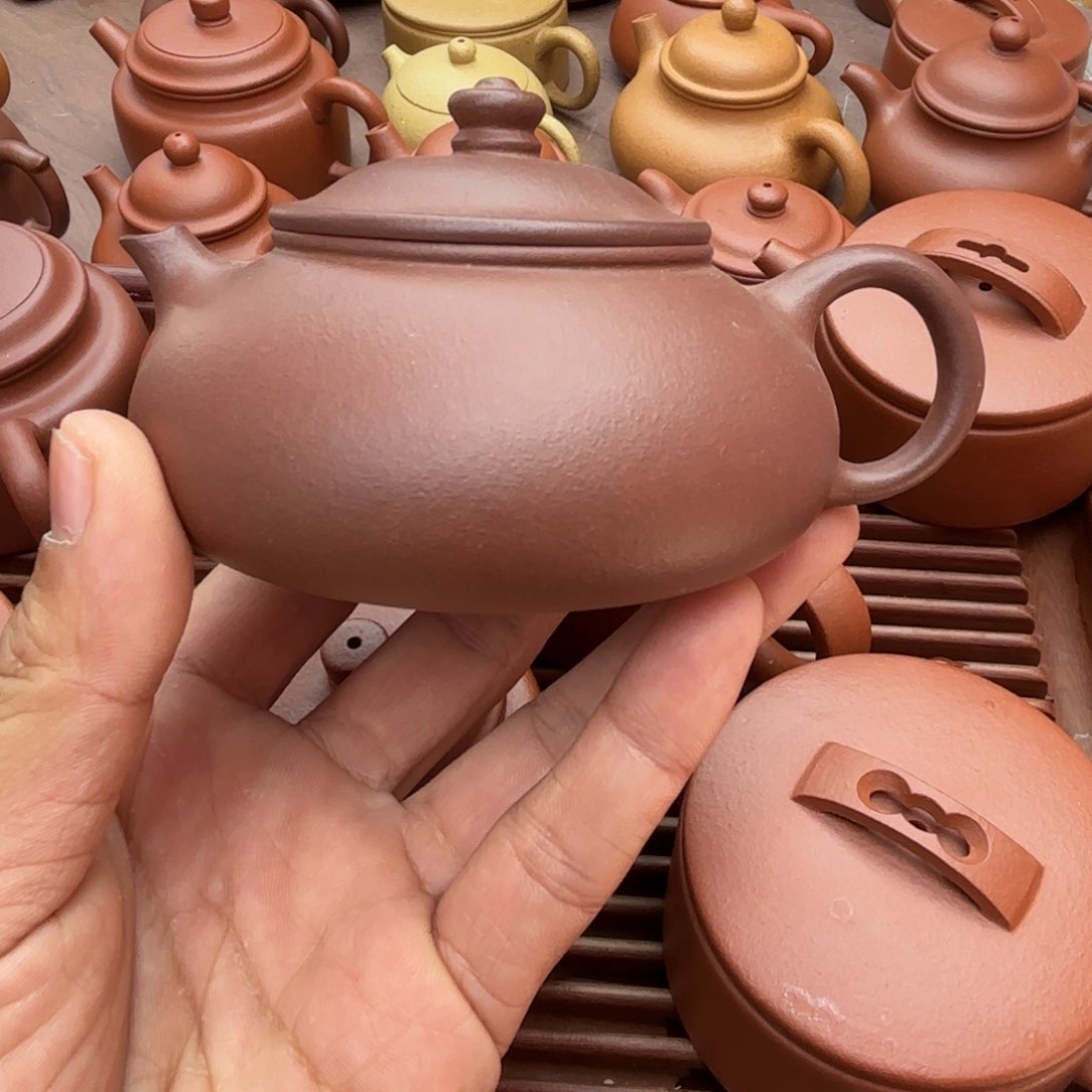 紫砂茶壶寒江壶微瑕150C