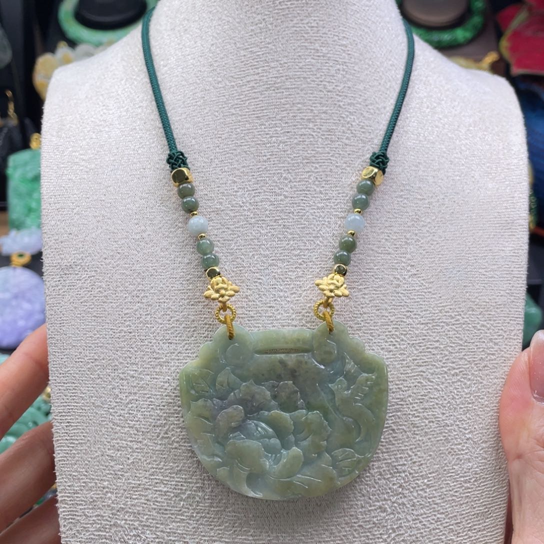 翡翠未镶嵌耳饰代编织