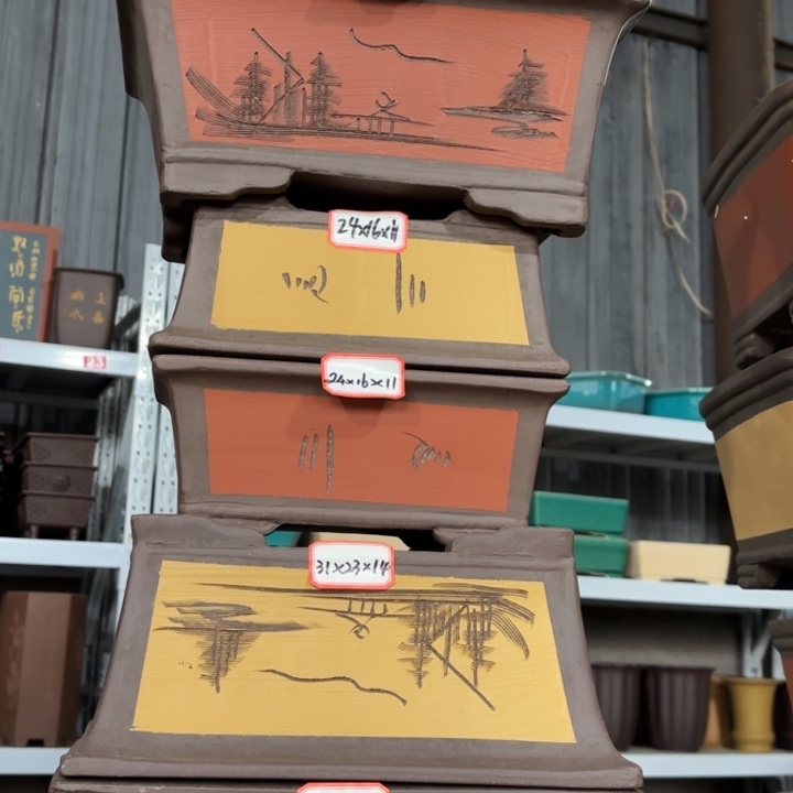 紫砂花盆            128-6