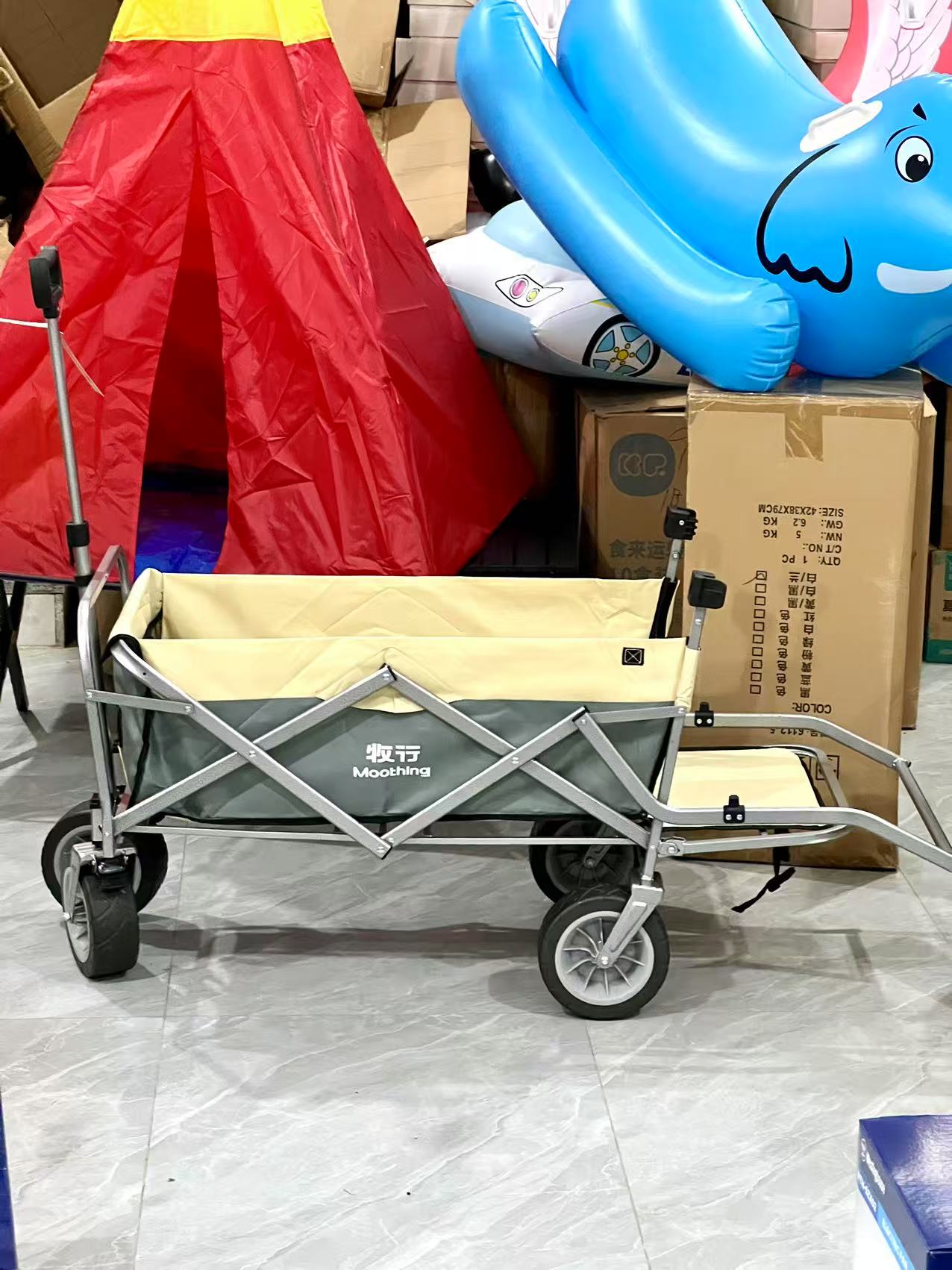 多功能可折叠户外露营推车野餐便携营地拖车