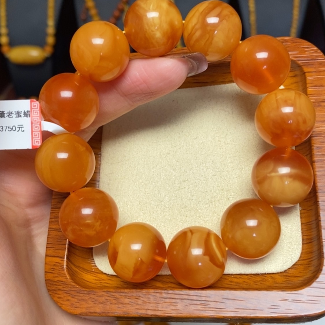 【闪购商品】未镶嵌蜜蜡手链手串