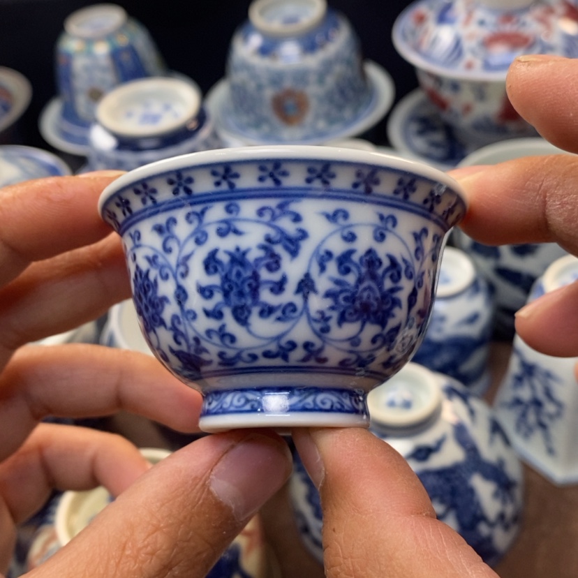 【闪购商品】景德镇青花主人杯