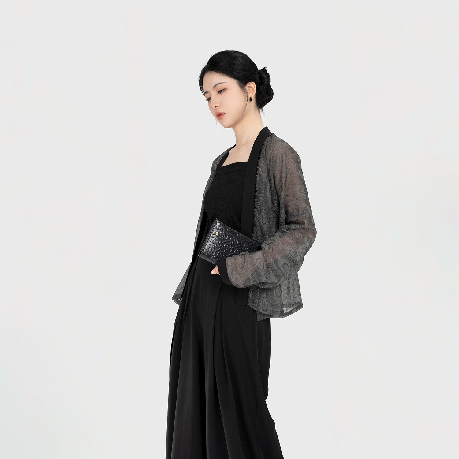 织造司[乌翎]原创宋制汉服飞机袖上衣女宋裤通勤汉元素日常服