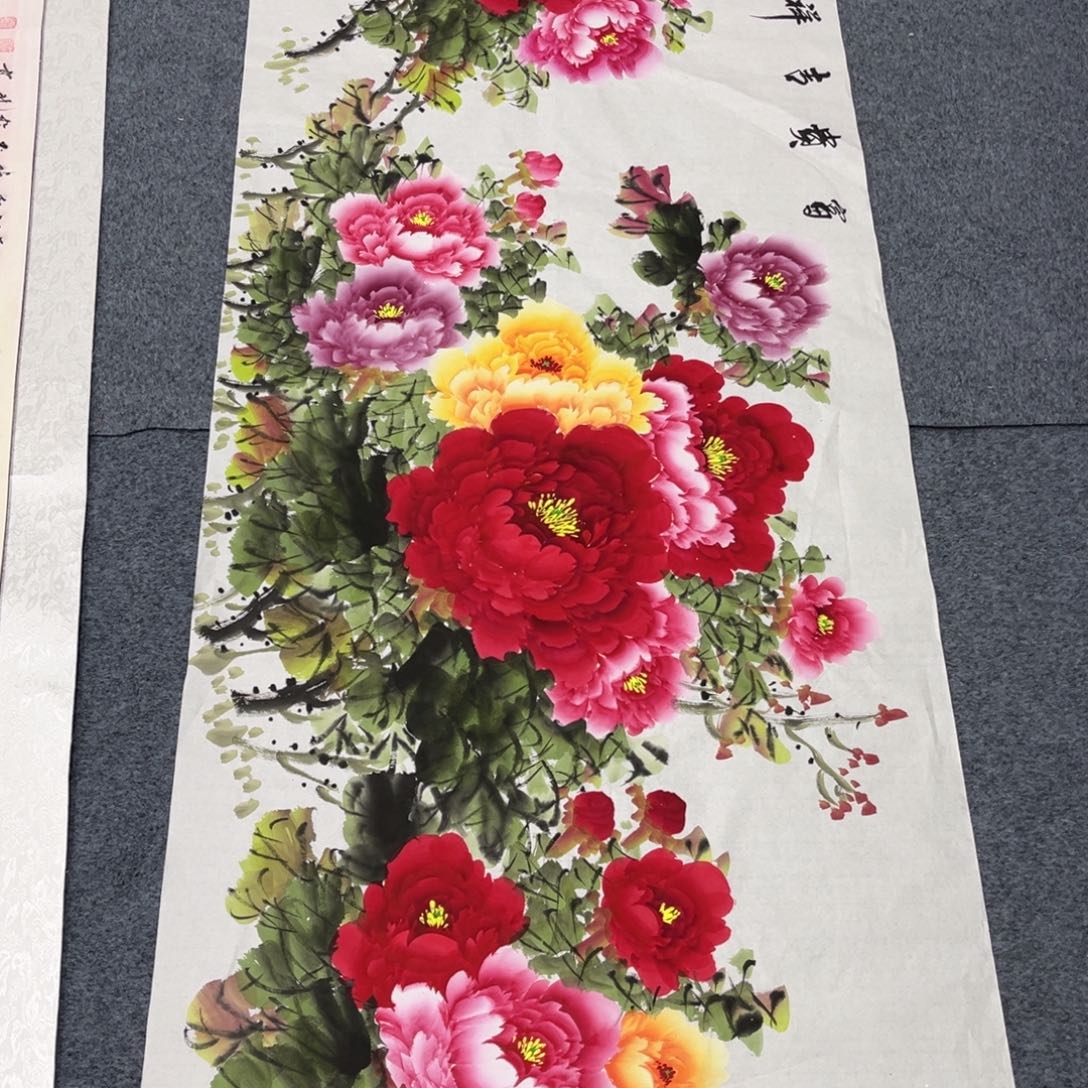 国画宣纸手绘，手工作品