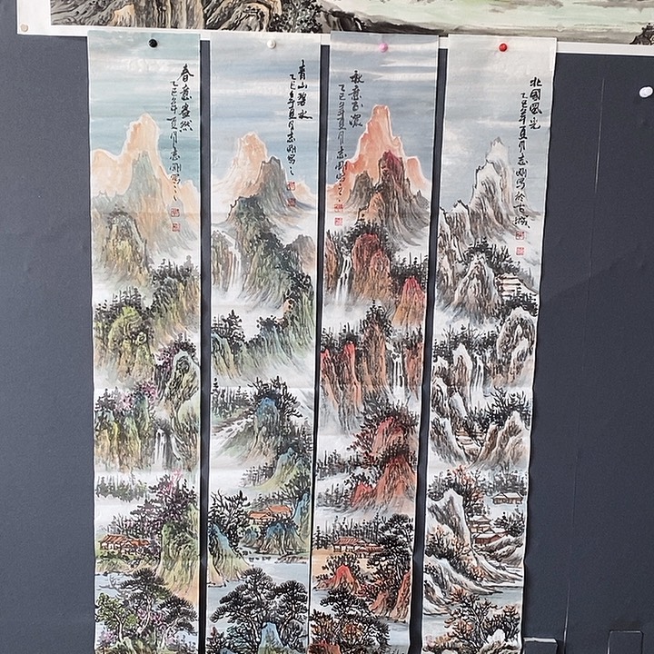 国画郭志刚24.180手绘画芯