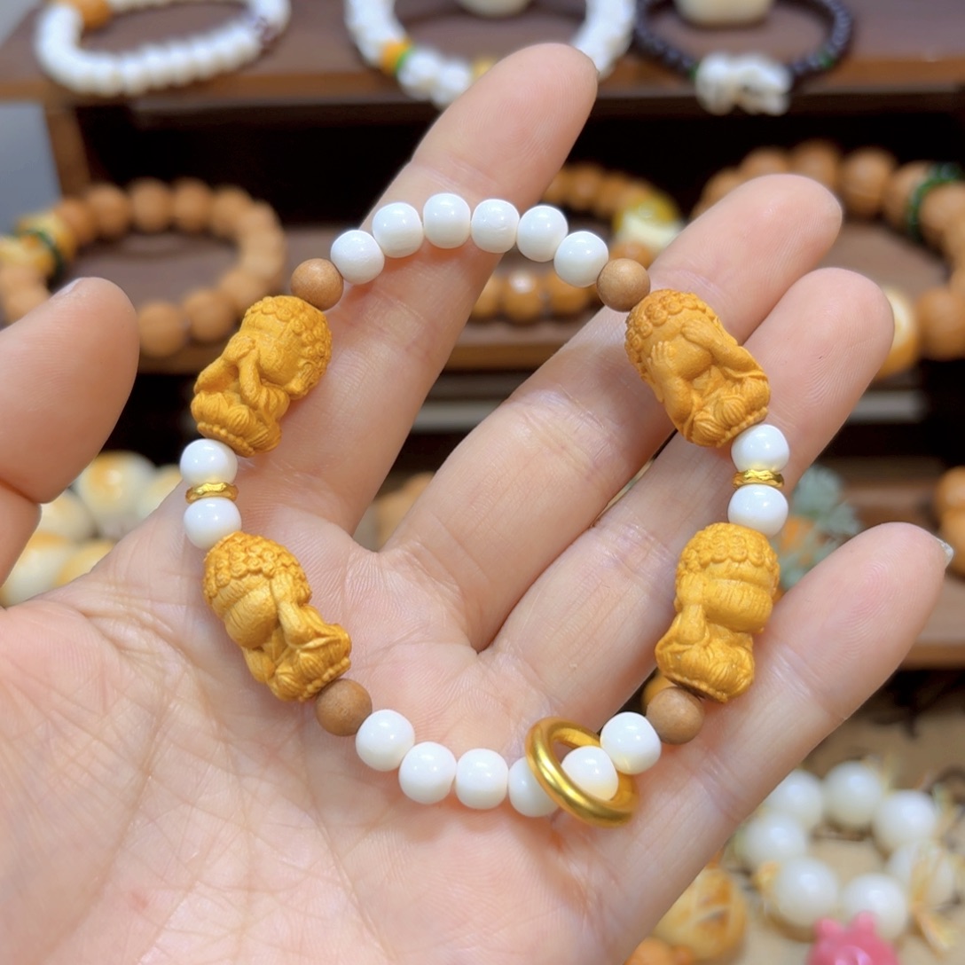 星月菩提手串檀香四不驼骨6mm