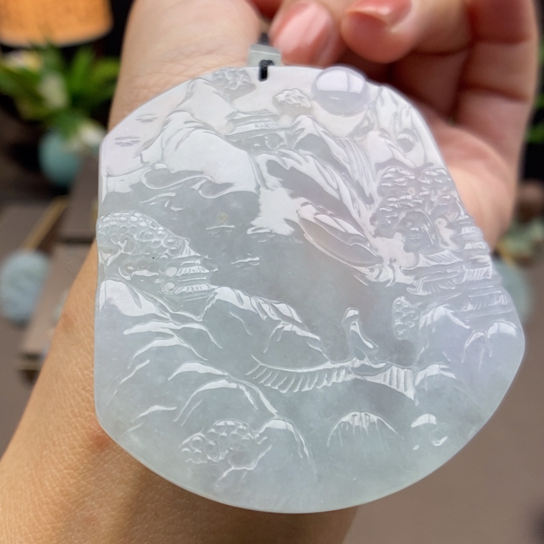 翡翠未镶嵌颈饰吊坠53