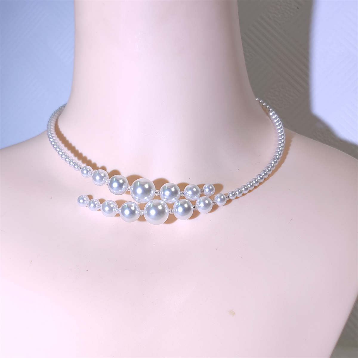 非金属仿珍珠项链 【圆圆专属】月亮款高光高亮