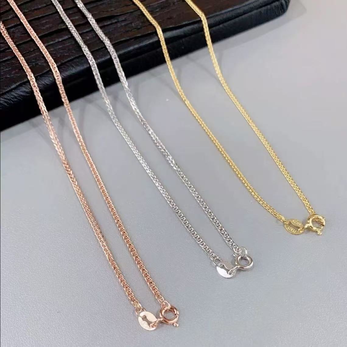 链子925银  时尚链子百搭挂坠项链（S925银项链 多样性发其一）