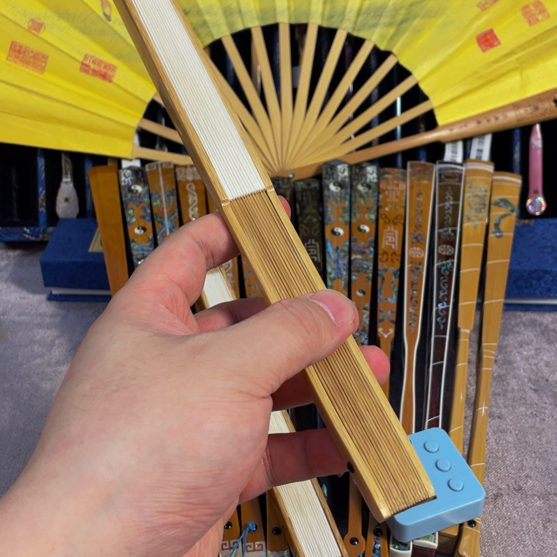 扇子我**帅手工制作工艺精湛