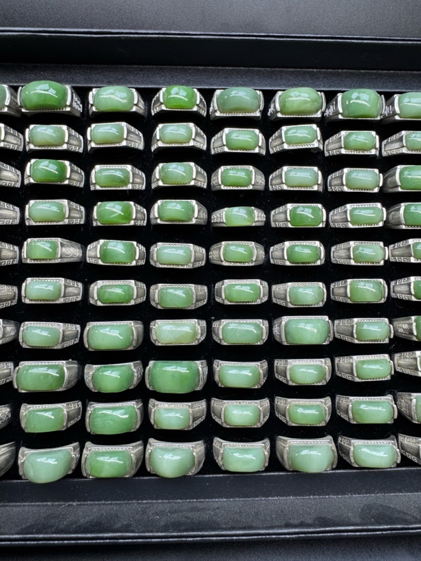 碧玉猫眼戒指 多样性随机发一