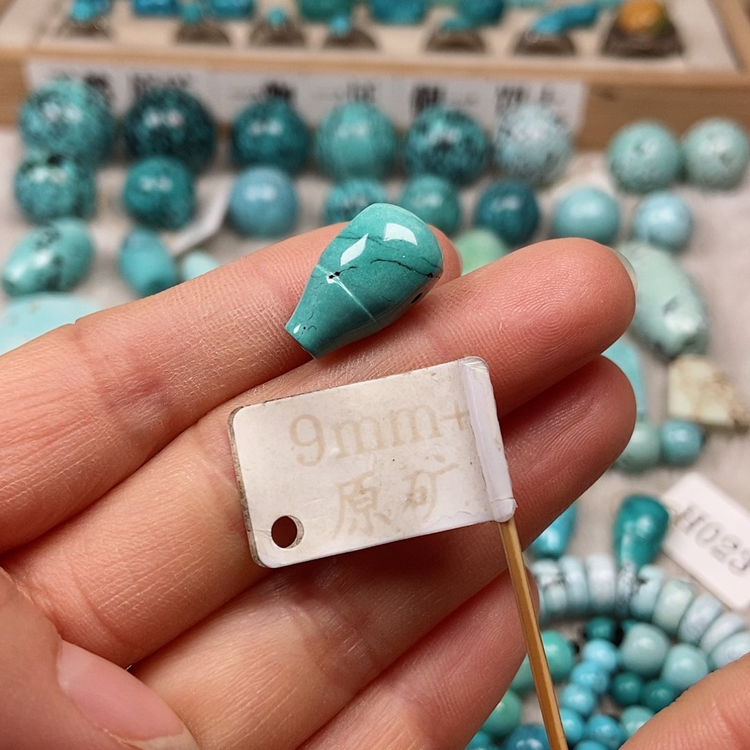 未镶嵌绿松石珠宝半成品