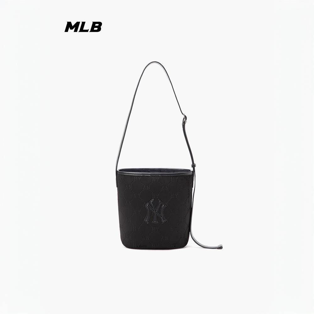 MLB官方男女情侣可斜挎钻石老花百搭水桶包25秋冬新款3ABMMC25N