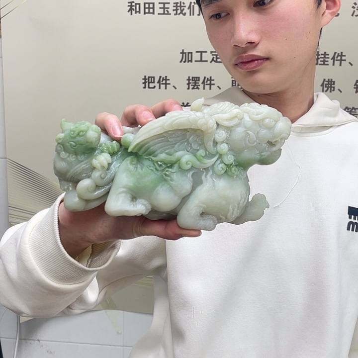 和田玉未镶嵌摆件