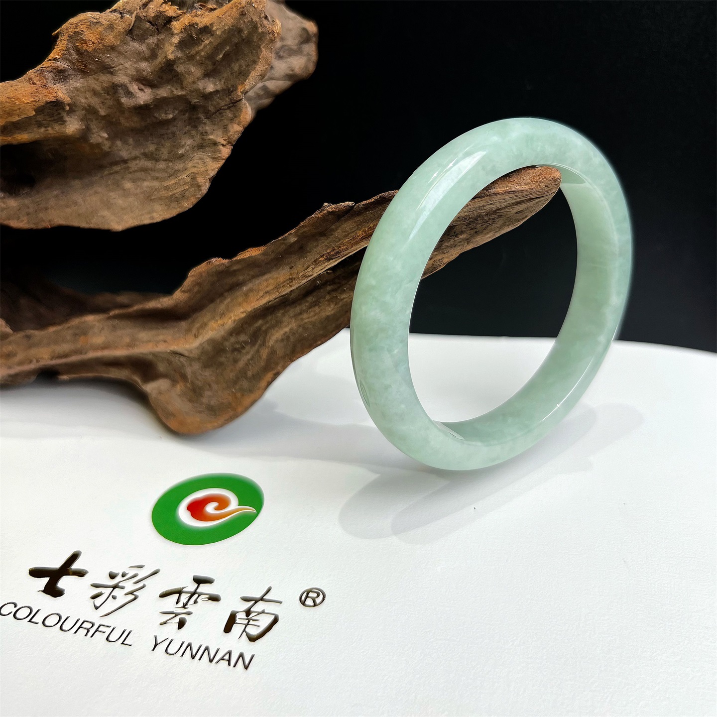 Colourful Yunnan/七彩云南天然翡翠糯冰种葡萄肉色翡翠手镯