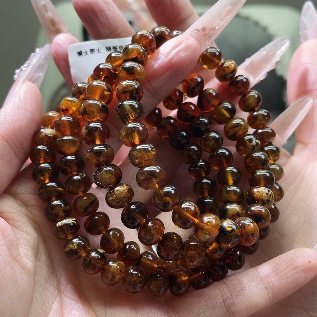 琥珀未镶嵌裸石8花珀