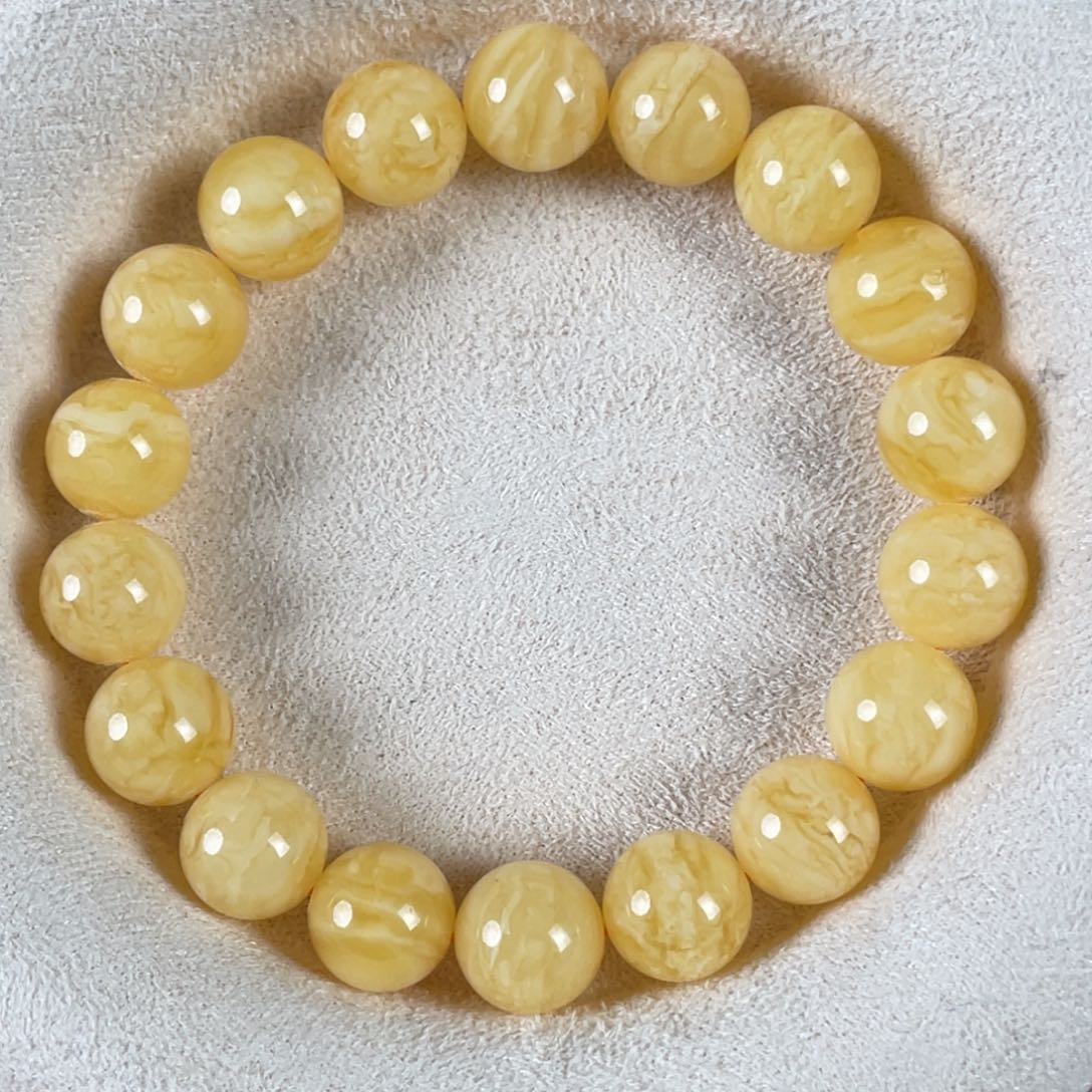 蜜蜡手链未镶嵌蜜蜡手串11mm+