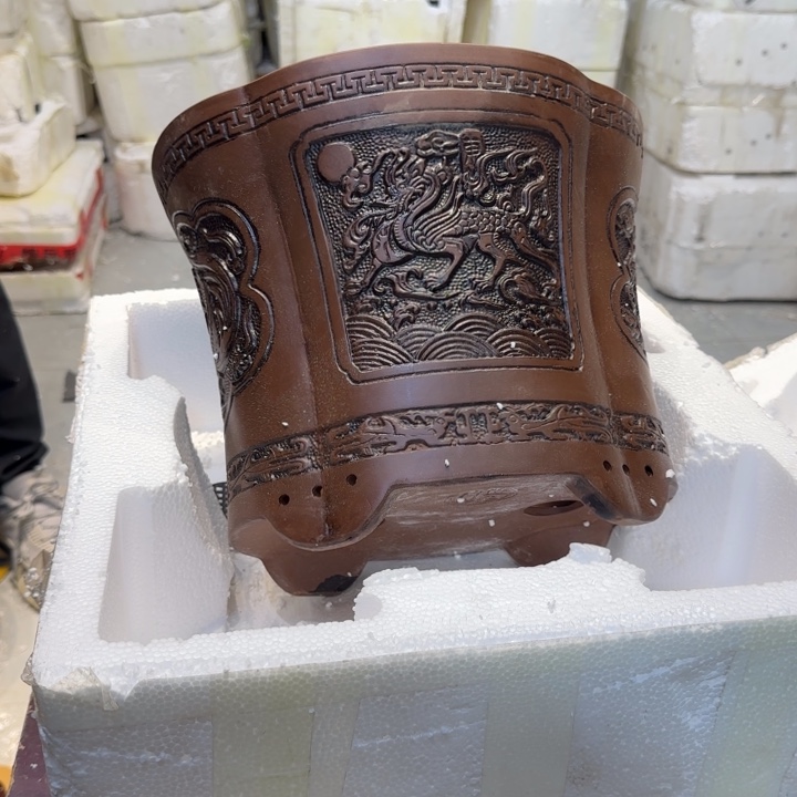 紫砂花盆瑕疵和瑕疵