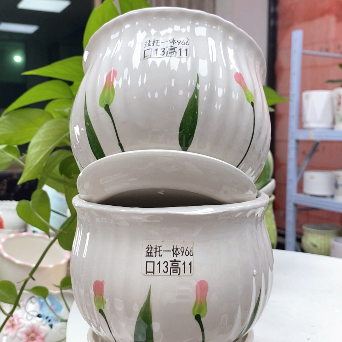 @夏西陶瓷花盆@@5966
