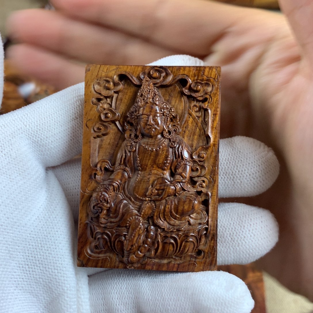 黄花梨/降香黄檀黄财神挂件