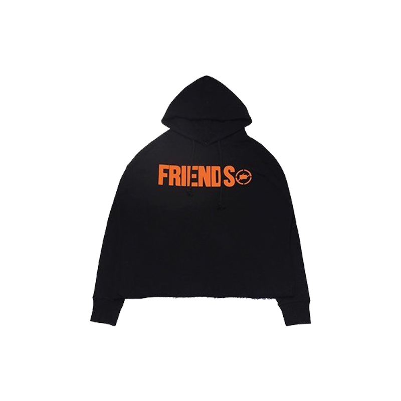 VLONE藤原浩联名FRIENDS短款破坏卫衣帽衫陈冠希同款
