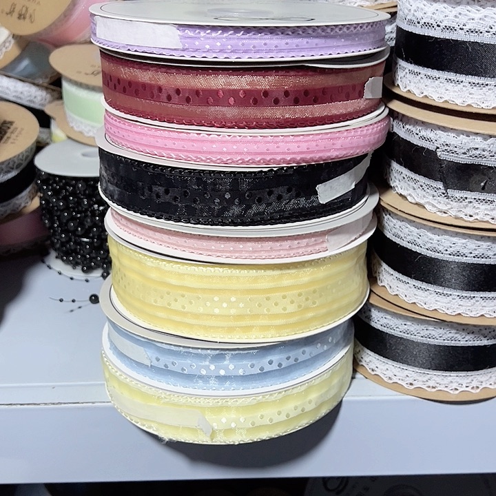 涛***11的波点纱黑色粉色蓝色紫色各5码