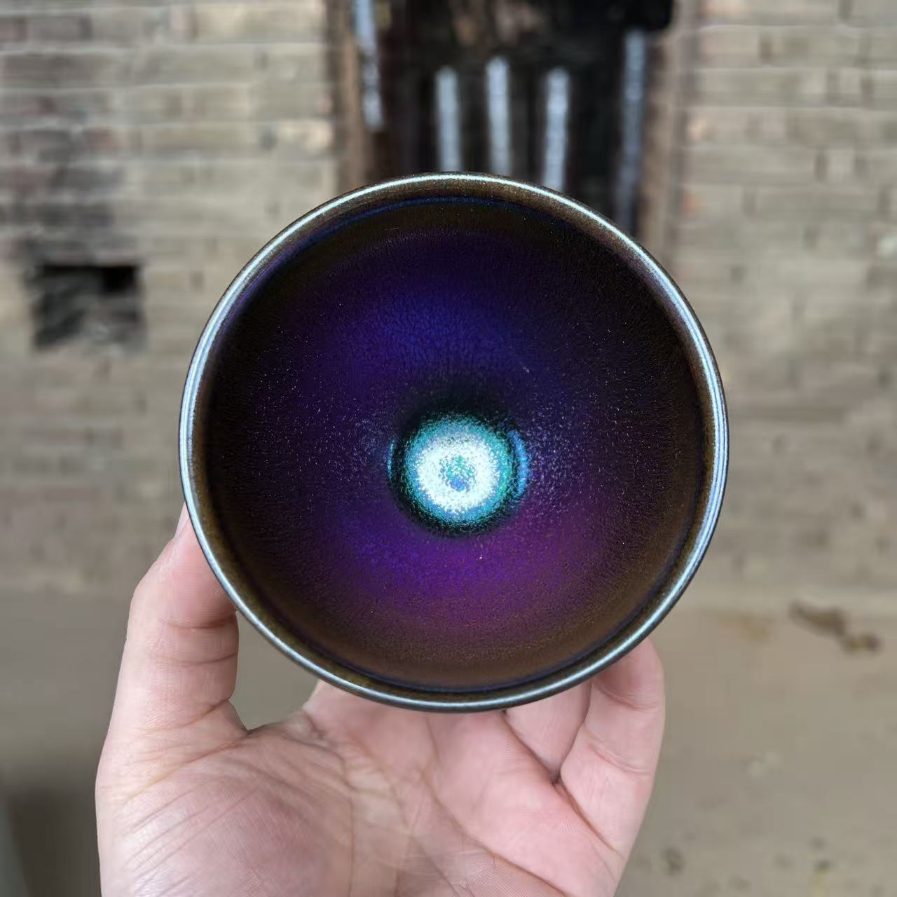 建盏主人杯【彩麒麟】电烧专用茶具