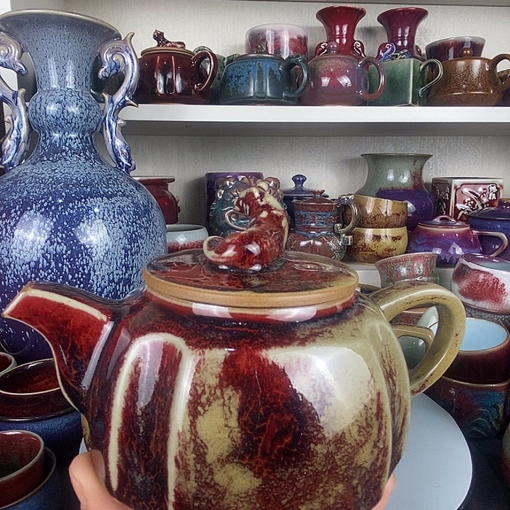 谢***E茶盏中国神后钧瓷茶具