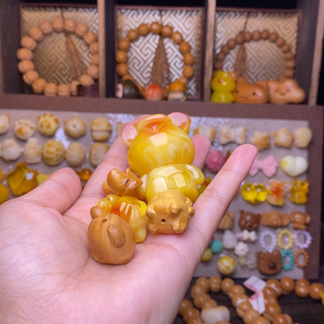 把件猴头核桃配饰