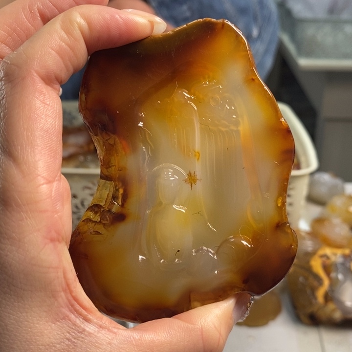 玛瑙/玉髓吊坠(不含链)未镶嵌