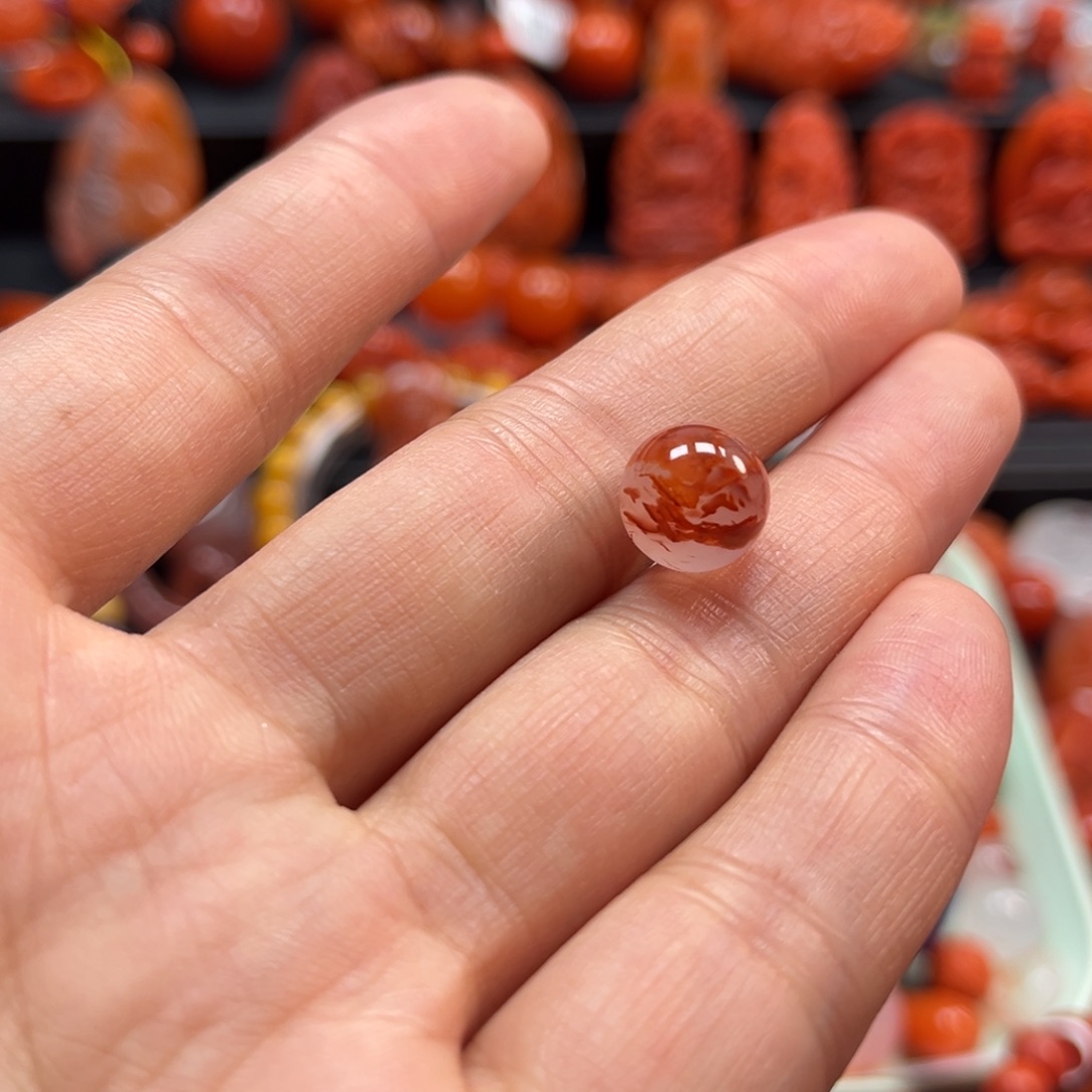 南红玛瑙配饰10.5mm未镶嵌
