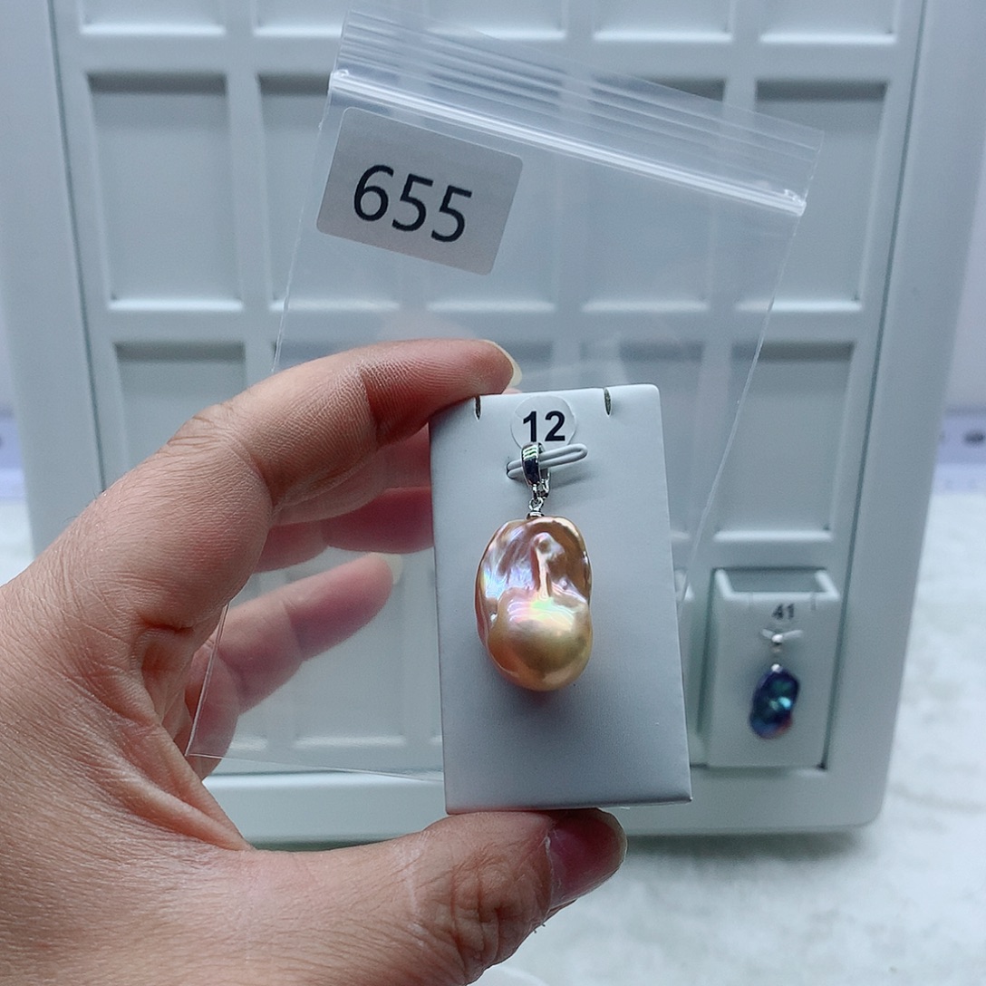 吊坠(不含链)淡水珍珠合金