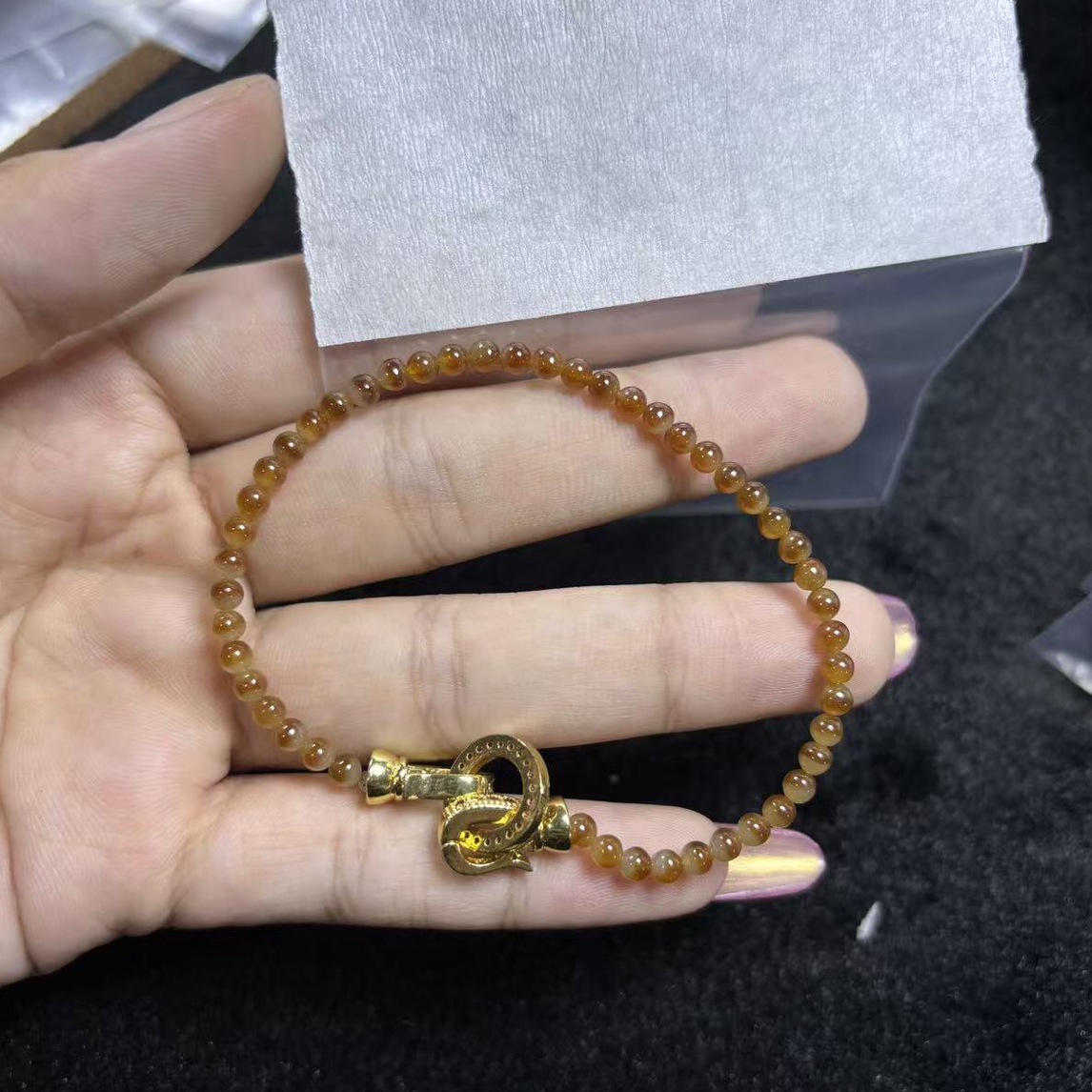 翡翠a货手串链接10